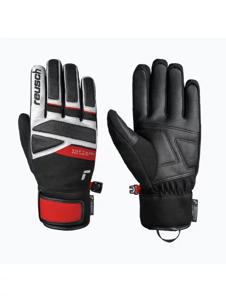 Mănuși de schi pentru bărbați Reusch Thunder R-Tex XT black/white/fire red alb
