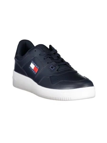 Sneakersy Tommy Jeans koronkowe casual z logo białe