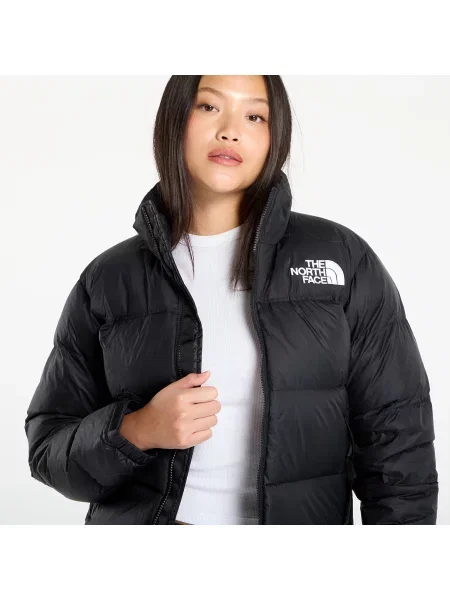 Retro recyklovaný péřová bunda The North Face černá