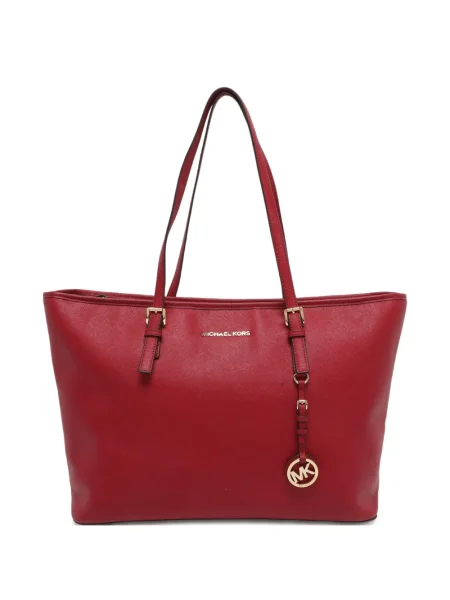 Geantă shopper Michael Michael Kors din piele roșu