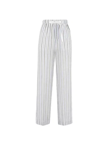 Pantaloni Semicouture cu dungi albastru