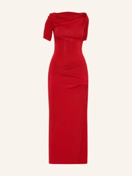 Jacquemus Sukienka Wieczorowa La Robe Drapeado rot