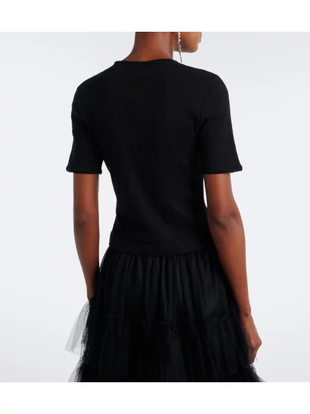Top Simone Rocha tricotate negru