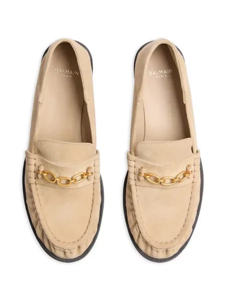 Pantofi loafer Balmain din piele de căprioară