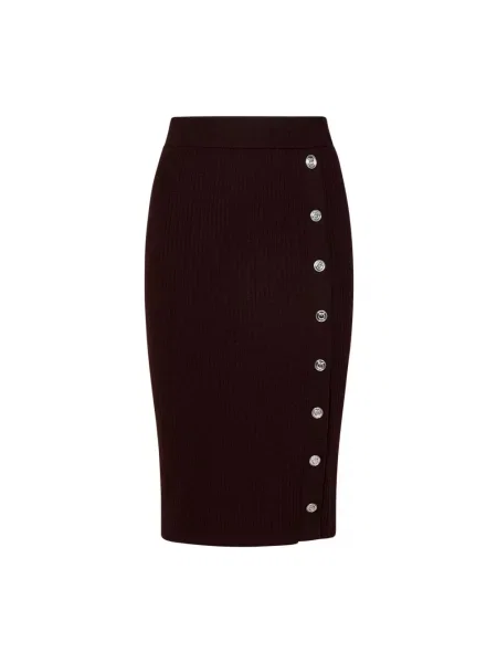 Spódnica Pinko wełniana elegancka brązowa
