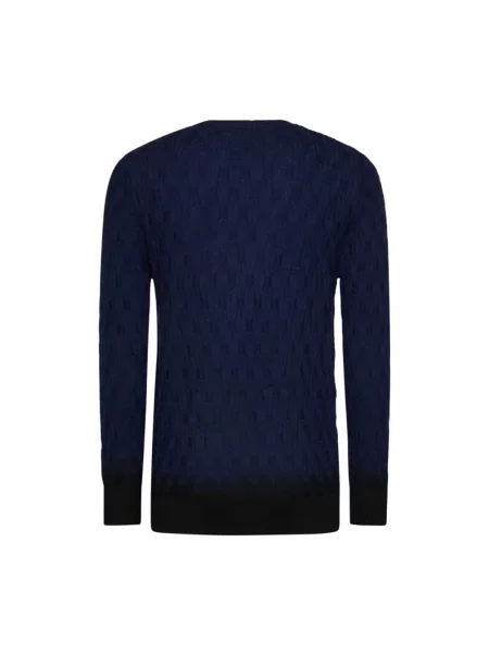 Sweter Richmond wełniany niebieski