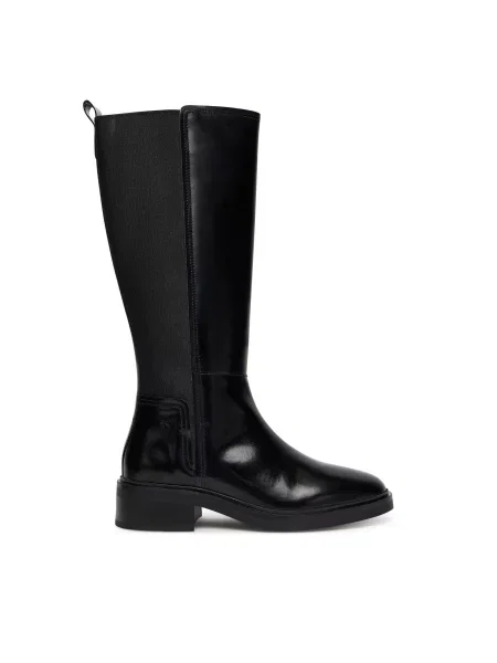 Ilgas auliniai batai Tommy Hilfiger juoda