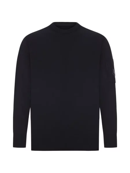 Hanorac crewneck C.p. Company cu decolteu rotund negru