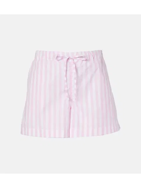 Haftowane szorty Hunza G popelinowe różowe