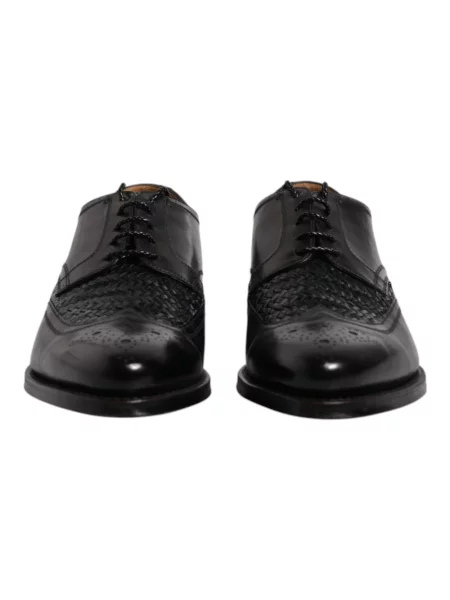 Derby Dolce And Gabbana skórzany czarny