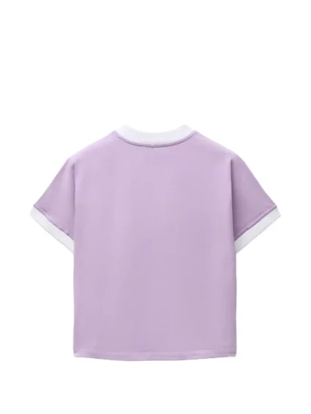 Tricou Versace din jerseu cu autograf violet