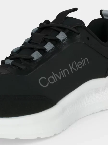 Calvin Klein Nízke tenisky Lightweight Runner sivá čierna