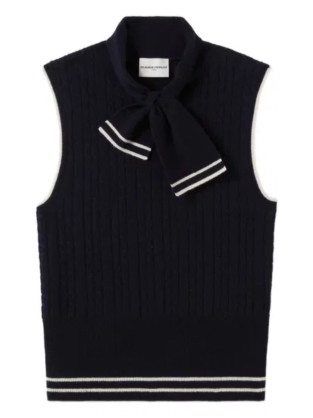 Top Claudie Pierlot tricotate albastru