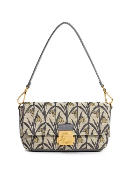 Geantă shopper Coccinelle din piele cu model floral