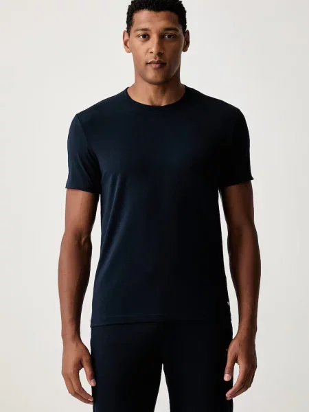 Emporio Armani Underwear tričko pánske s elastanom červená