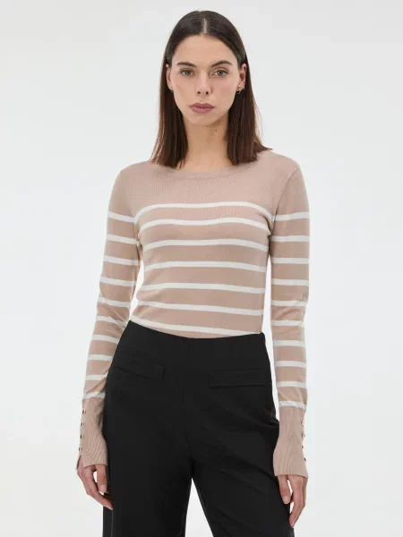 Pulover cu dungi Orsay cu dungi negru