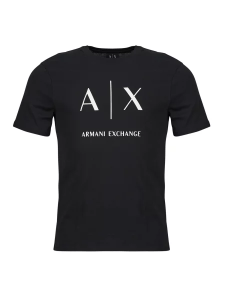 Majica Armani Exchange s kratkimi rokavi črna