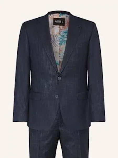 Digel Garnitur Daren-V-G Slim Fit blau granatowy