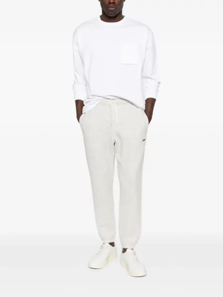 Pantaloni Autry cu broderie gri