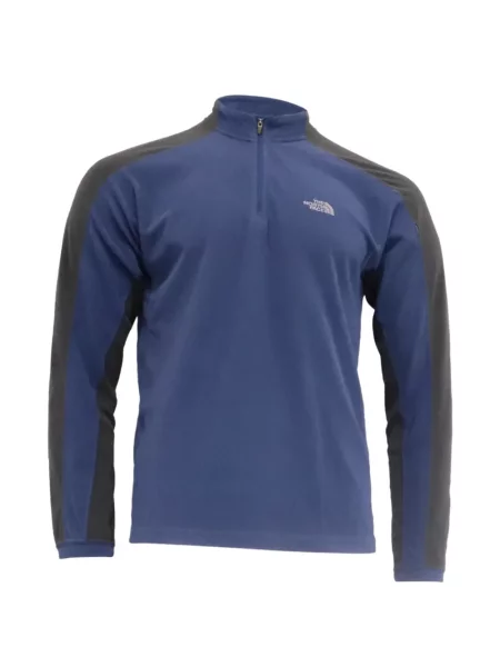 Hanorac cu fermoar The North Face albastru