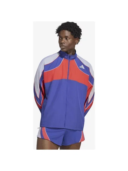 Kurtka damska adidas Adizero Archive Running niebieski XS czerwony