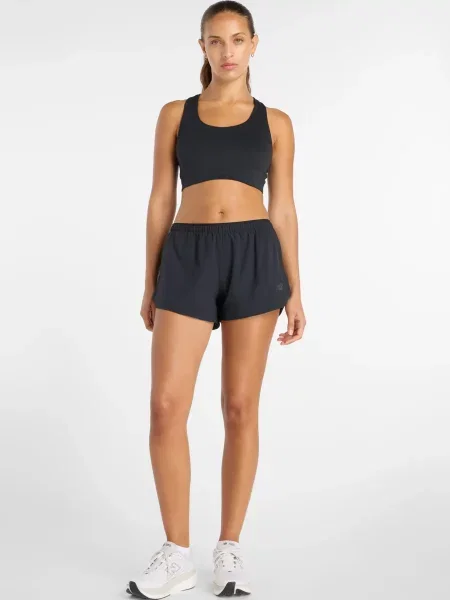 Короткие спортивные шорты New Balance черные