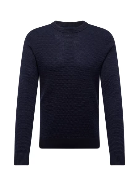 JACK & JONES Pulover JJEGlobe închis albastru