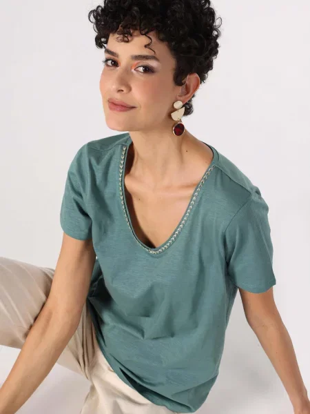 Футболки і поло Colin’s комбінований верх зелений