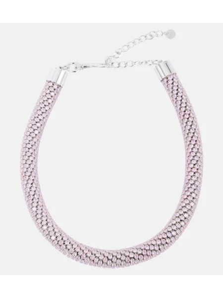 Colier Self-portrait de cristal roz