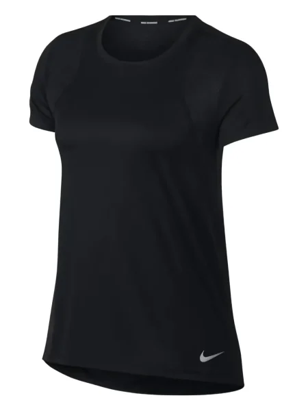 Koszulka Nike polarowa do biegania z nadrukiem szara