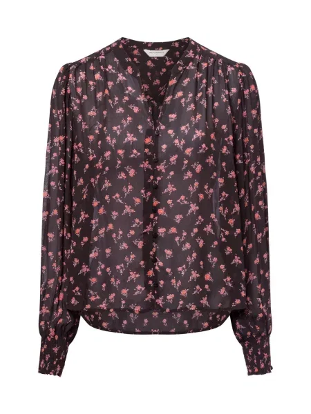 Msch Copenhagen Letnia bluzka MSCHEvelda Orabella Kobiety wzorzysty S czarny