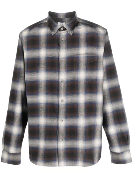 Cămașă Woolrich în carouri gri