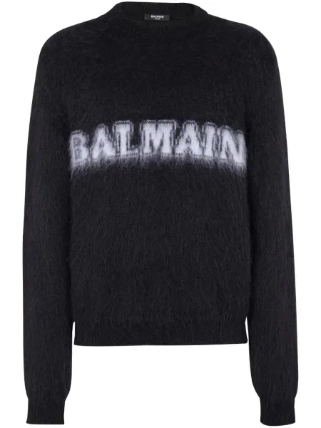 Pulover Balmain cu imagine negru