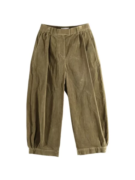 Pantaloni Amomento de catifea cord verde