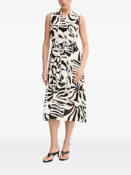 Rochie midi Joseph Ribkoff cu imagine cu imprimeu abstract plic negru