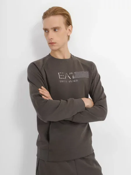 Світшот Natural темно-сірий бавовна/поліестер сірий