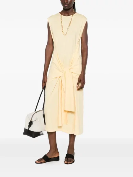 Rochie midi Toteme fără mâneci galben