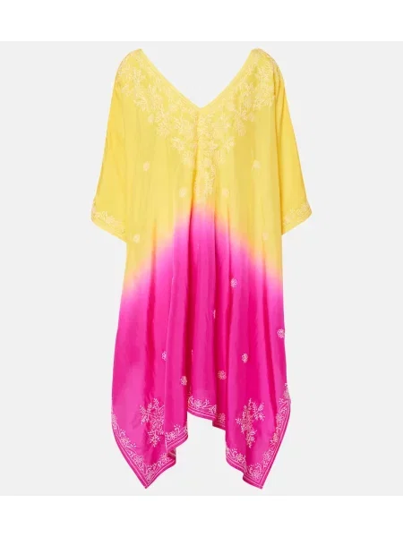 Haftowana jedwabna sukienka Juliet Dunn