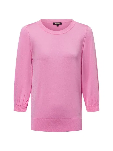More & More Sweter z dzianiny Kobiety Sztuczne włókno jednolity 36 różowy