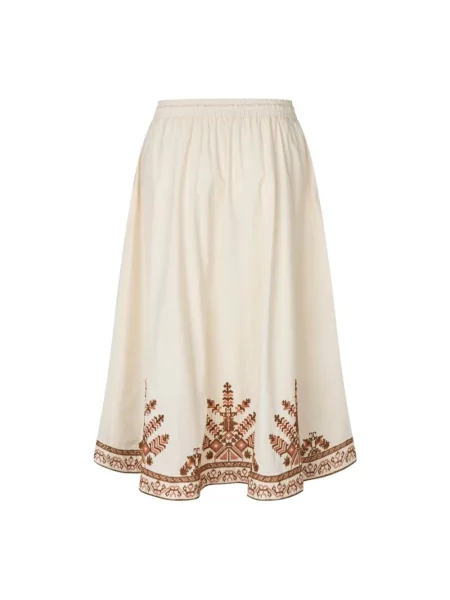 Spódnica midi Lollys Laundry beżowa