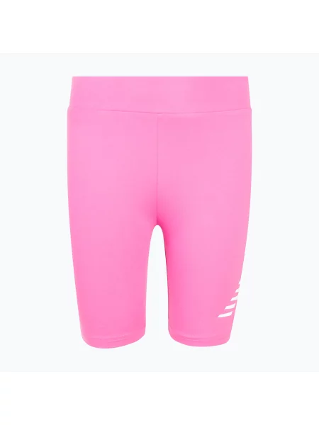 Gyerek rövidnadrág New Balance Stacked Logo Cycle pink satin. Méret: cm rózsaszín