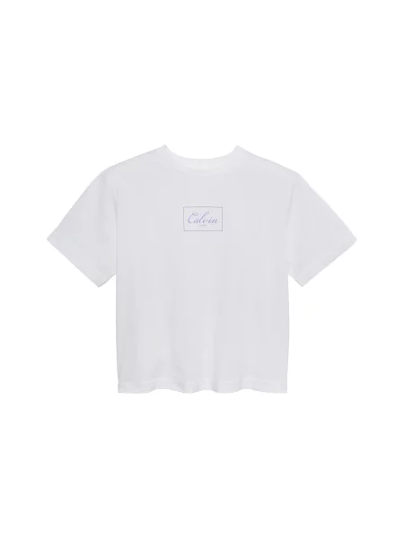 Calvin Klein Jeans Tricou mov deschis / murdar alb