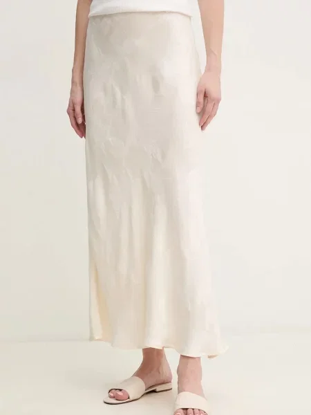 Suknja Hoss Intropia maxi širi se prema dolje bež