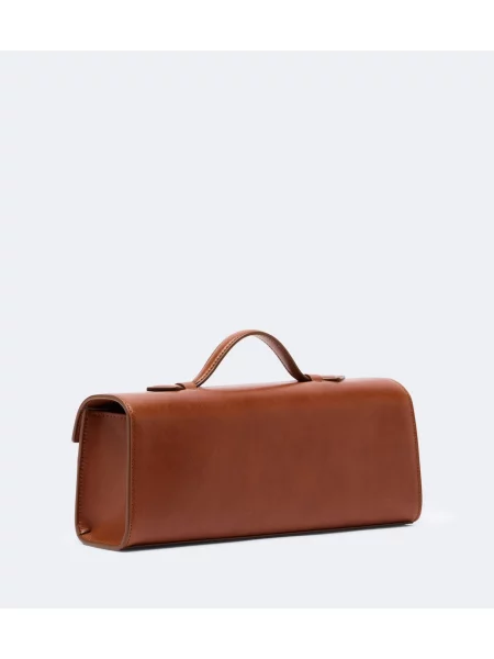 Top Savette din piele maro