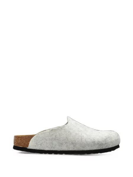 Papuci tip mules Birkenstock gri