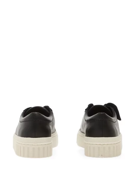 Sneakerși Clarks din piele cu platformă negru