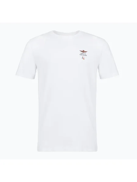 Pánske tričko Aeronautica Militare okrúhly výstrih white biela