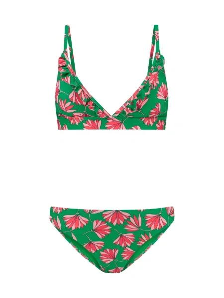Shiwi Costum de baie două piese Beau / roz / roz pastel verde
