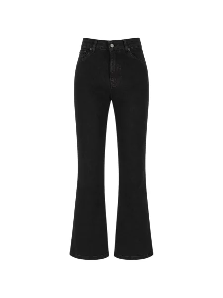 Blugi evazați Lois Jeans evazate cu autograf negru