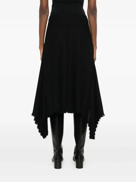 Fusta plisata Jil Sander plisată negru